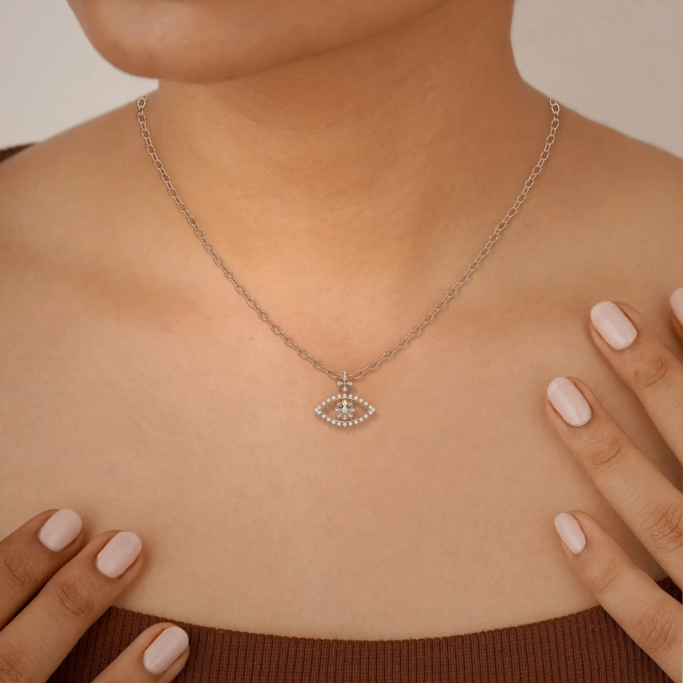 pendant diamond metal purity front