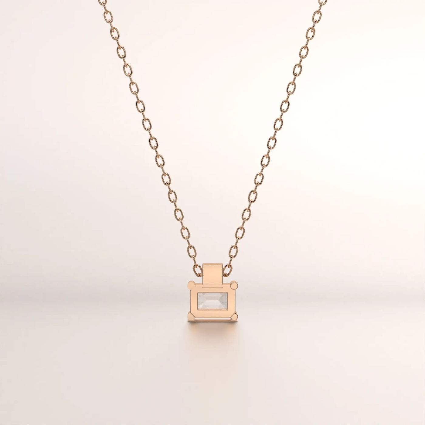 pendant gemstone gemstone rose gold base front