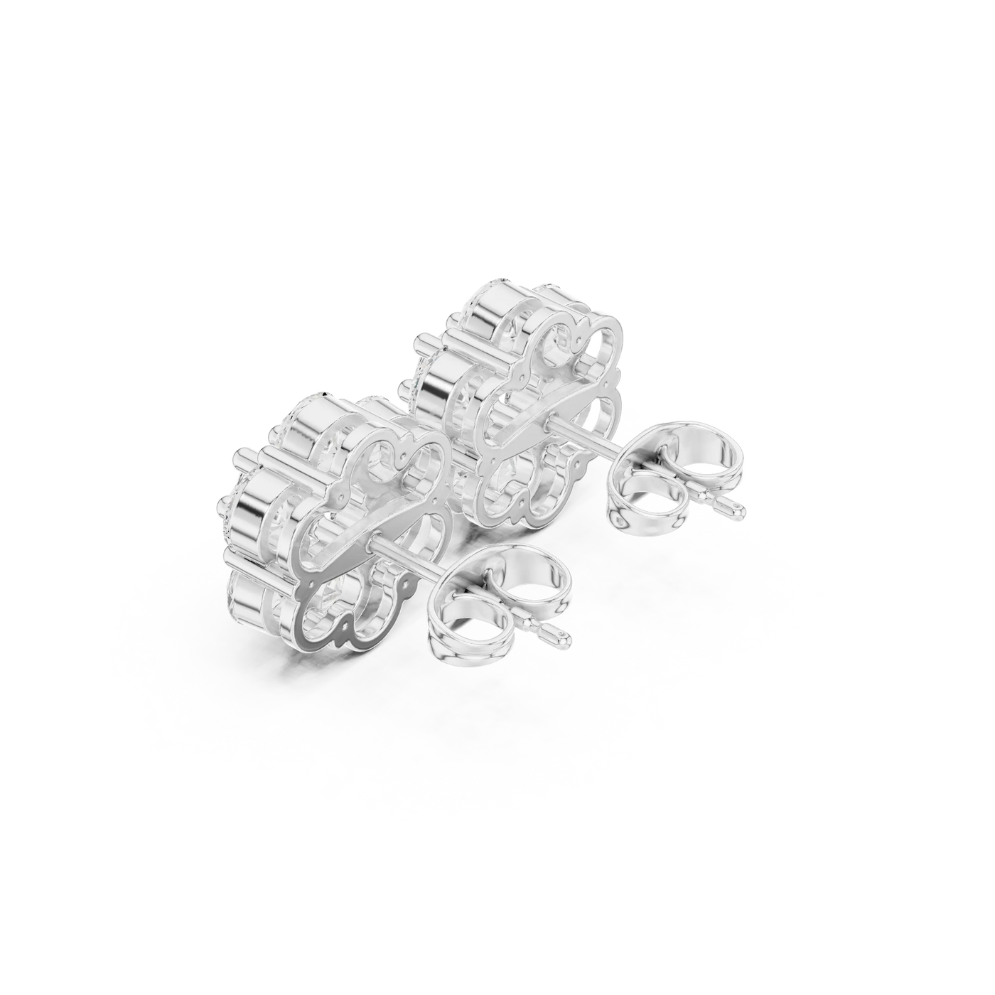 Three-quarter-view: Round Diamond Ring with Prong Setting in 925 Silver - Lab Grown - Driona Jewels