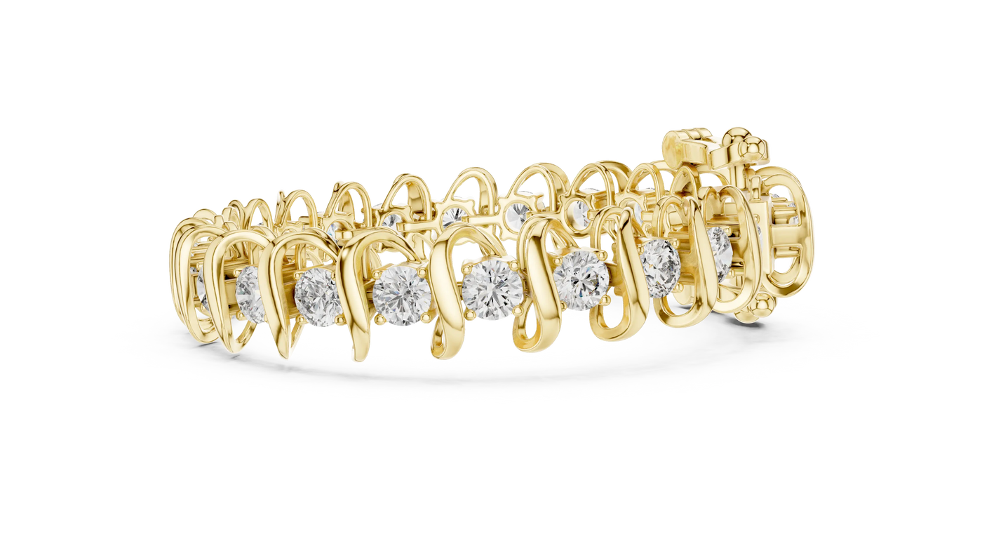 Side-Profile: Round Diamond Ring with Prong Setting in 14k Yellow Gold - Lab Grown - Driona Jewels