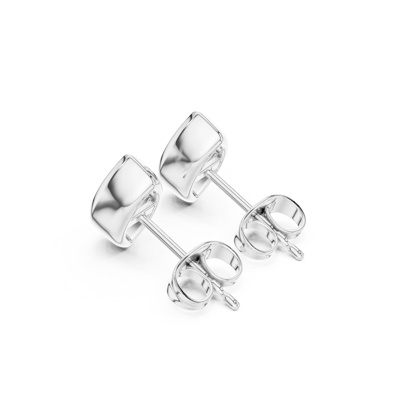 Three-quarter View: Round Diamond Ring with Solitaire Setting in 925 Silver - Lab Grown - Driona Jewels