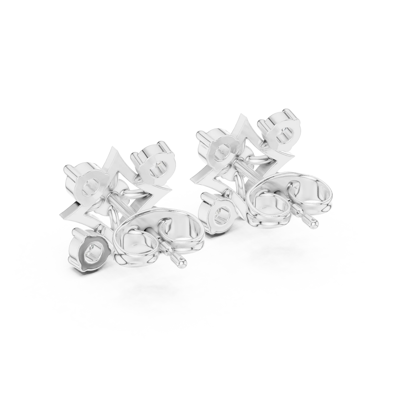 Flat-Lay: Round Diamond Ring with Solitaire Setting in 14k White Gold - Lab Grown - Driona Jewels