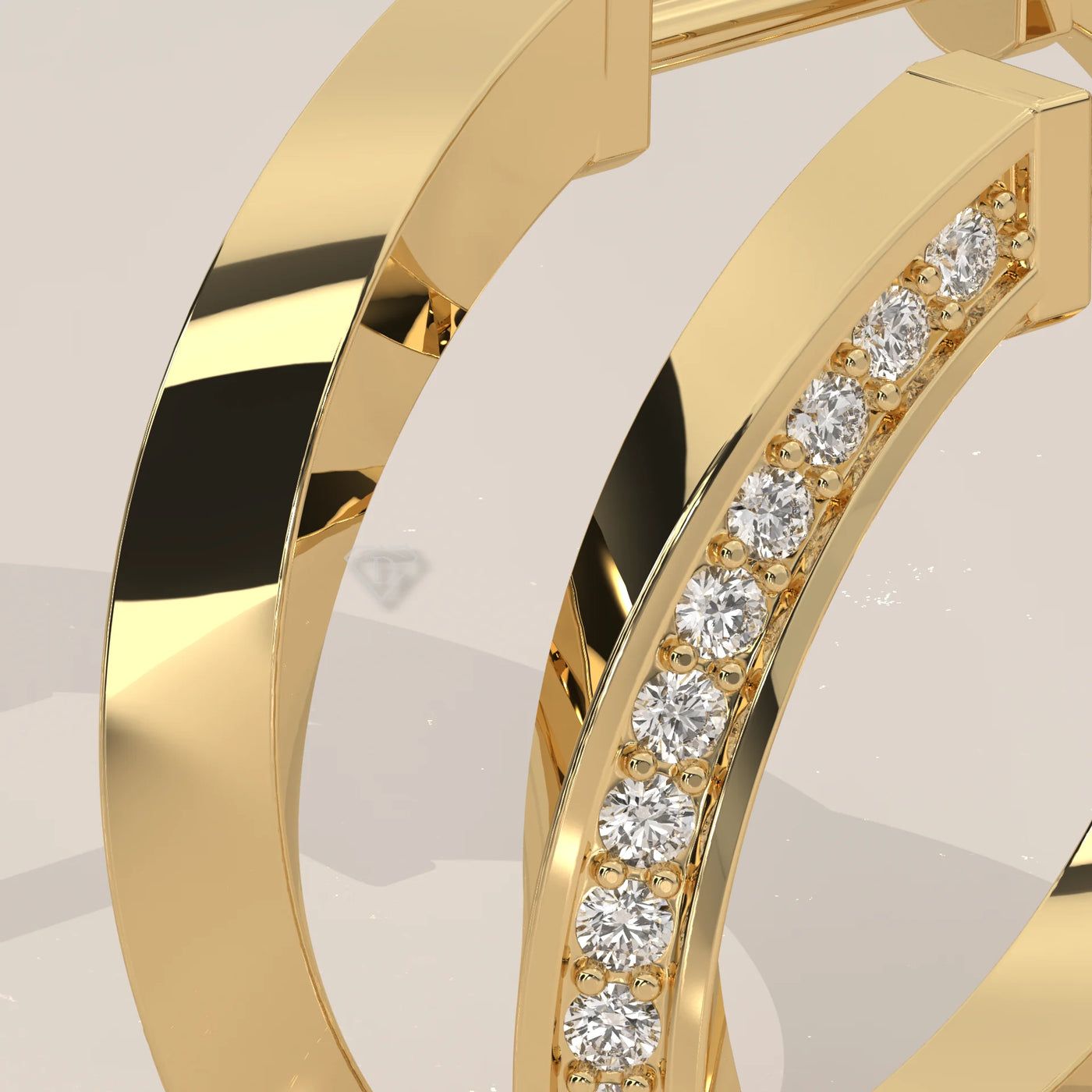 Stone Detail: Round Lab Grown Diamonds in Prong Setting – Yellow Gold – Driona Jewels