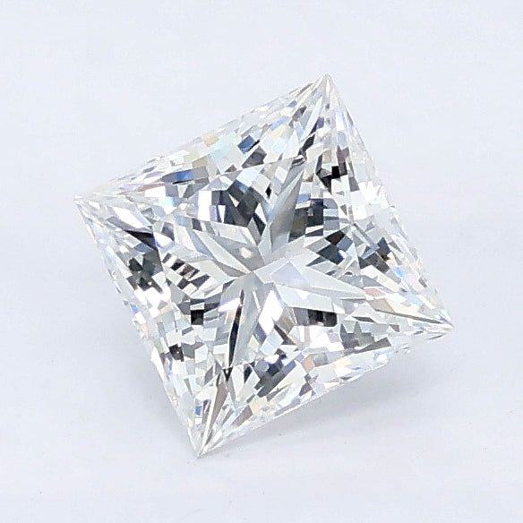 1.07 carat princess lab grown diamond E color VVS2 clarity