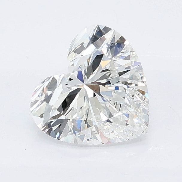 1.02 carat heart lab grown diamond E color VS1 clarity