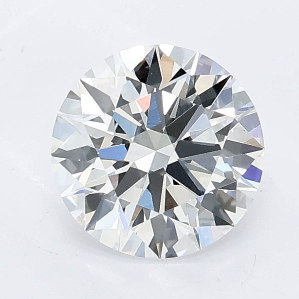 1.26 carat round lab grown diamond E color VVS2 clarity