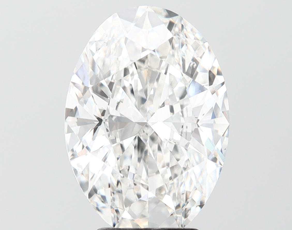 4.50 carat oval lab grown diamond F color VS1 clarity