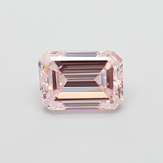 2.00 carat fancy intense pink emerald lab grown diamond VVS2 clarity