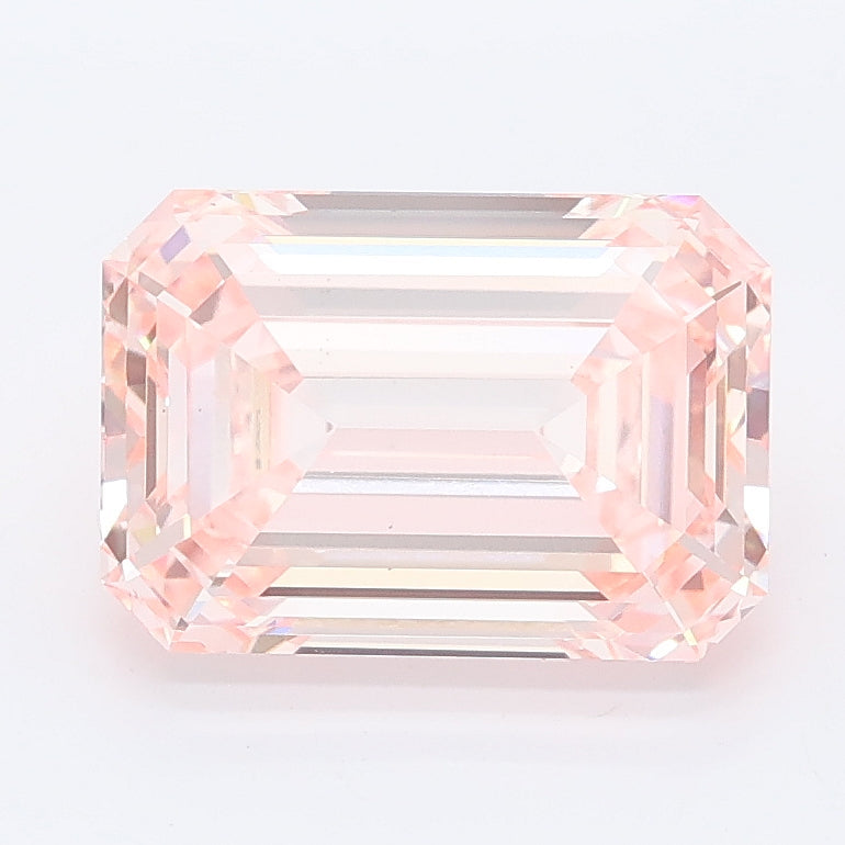 3.06 carat fancy intense pink emerald lab grown diamond VS1 clarity