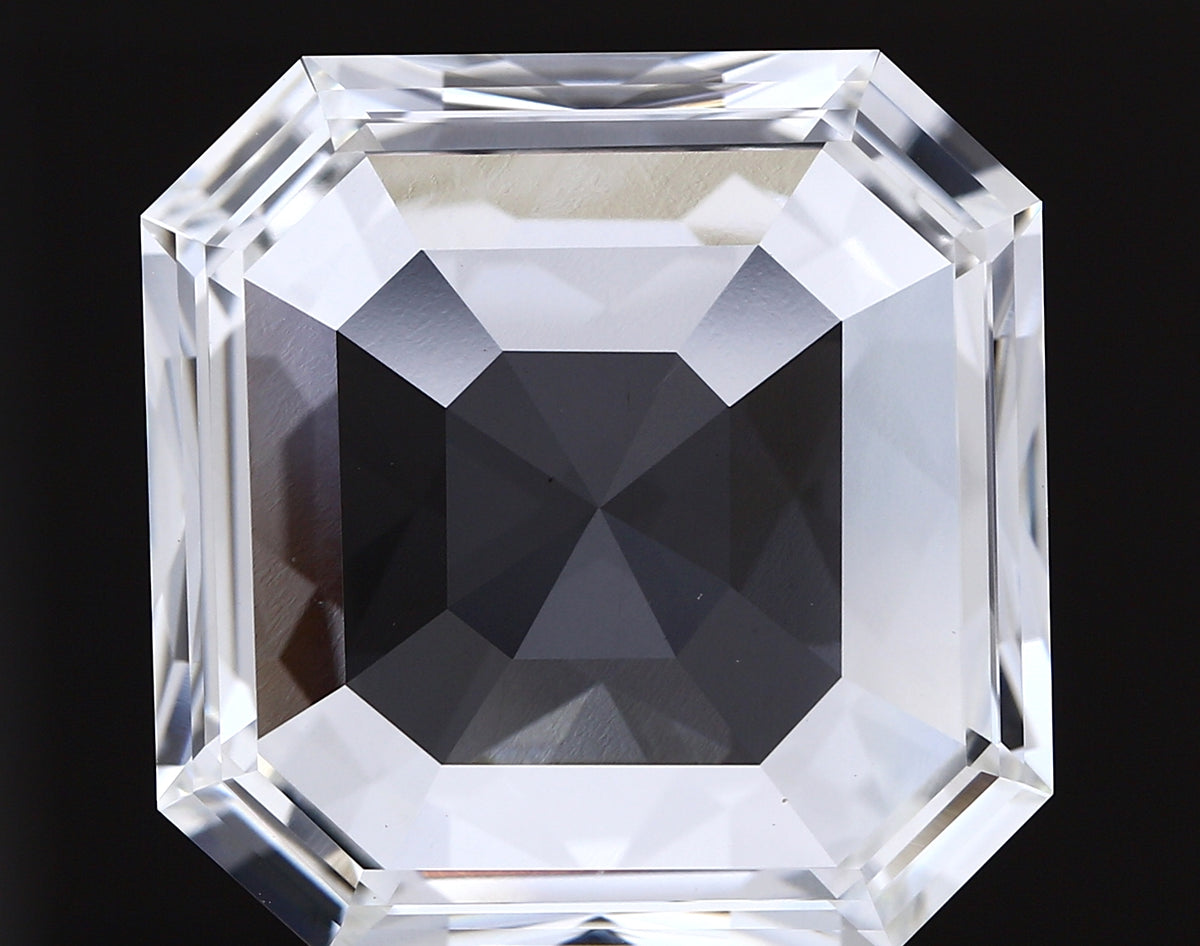14.90 carat asscher lab grown diamond F color VVS2 clarity