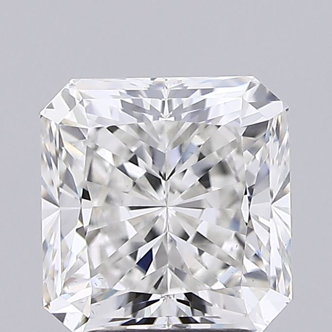 2.05 carat fancy intense pink radiant lab grown diamond VS1 clarity