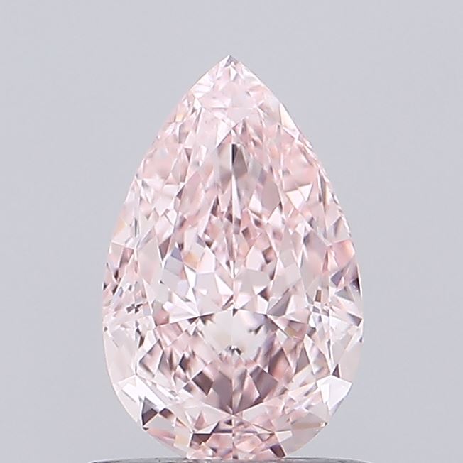 1.04 carat fancy vivid pink pear lab grown diamond VS1 clarity