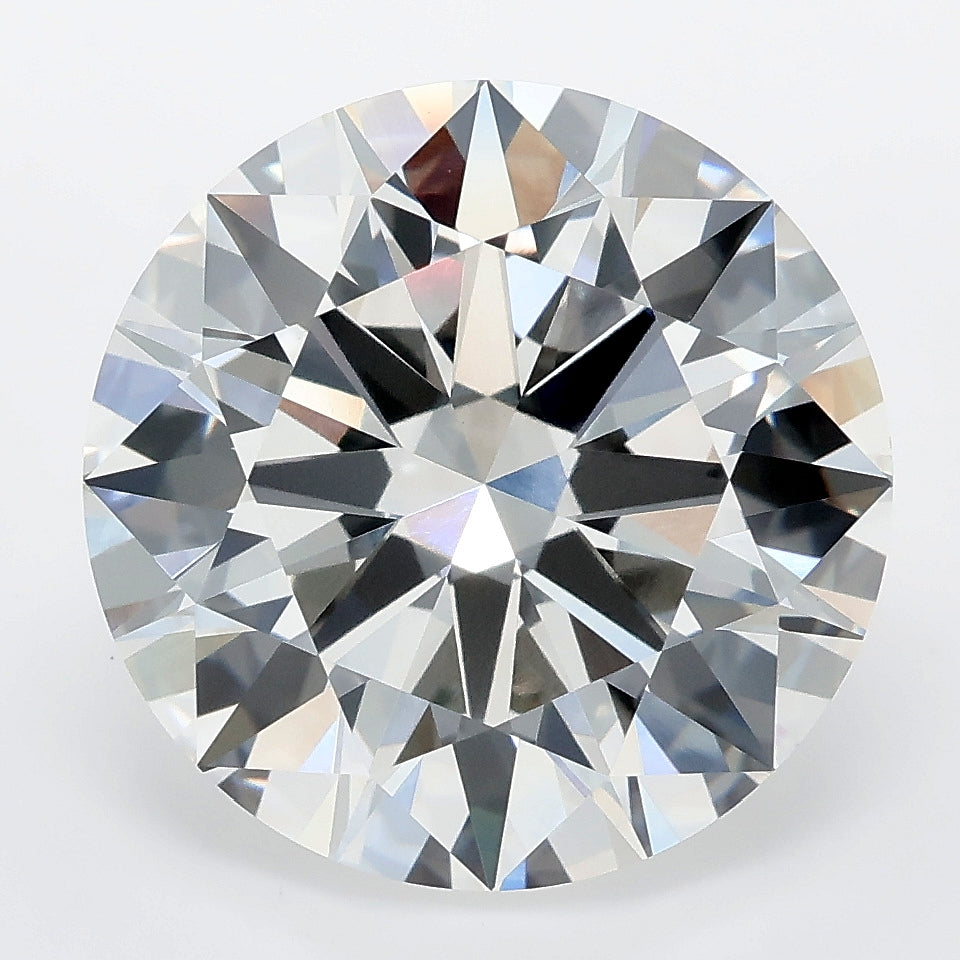 8.09 carat round lab grown diamond F color VVS2 clarity