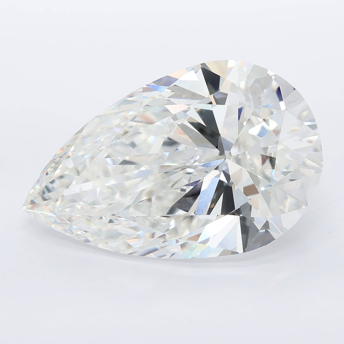 13.08 carat pear lab grown diamond E color VVS2 clarity