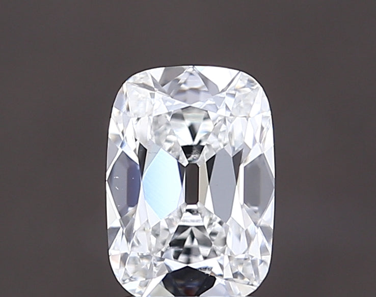 1.51 carat old mine cushion lab grown diamond E color VS1 clarity