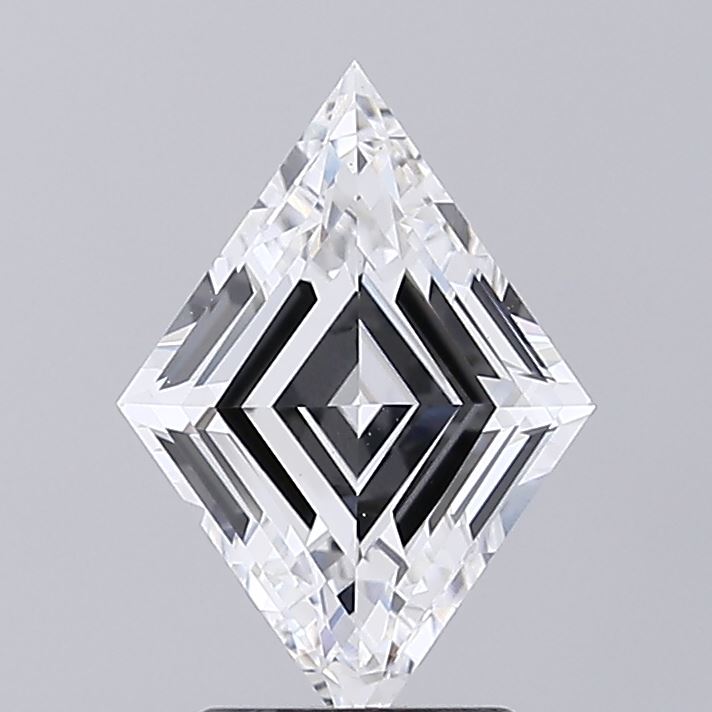 2.07 carat lozenge lab grown diamond E color VVS2 clarity