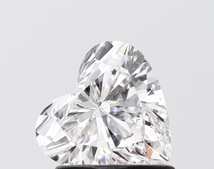 1.02 carat heart lab grown diamond E color VVS2 clarity