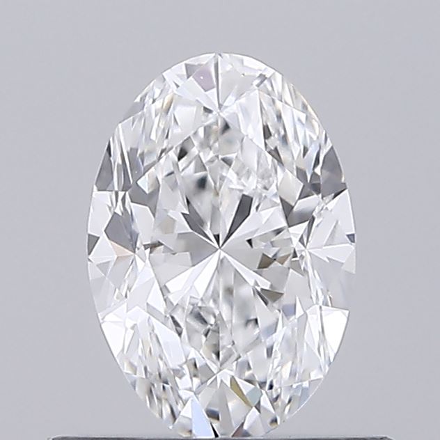 0.51 carat oval lab grown diamond D color VVS1 clarity