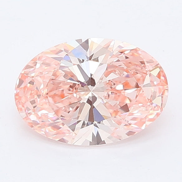 1.03 carat fancy pink oval lab grown diamond VVS2 clarity