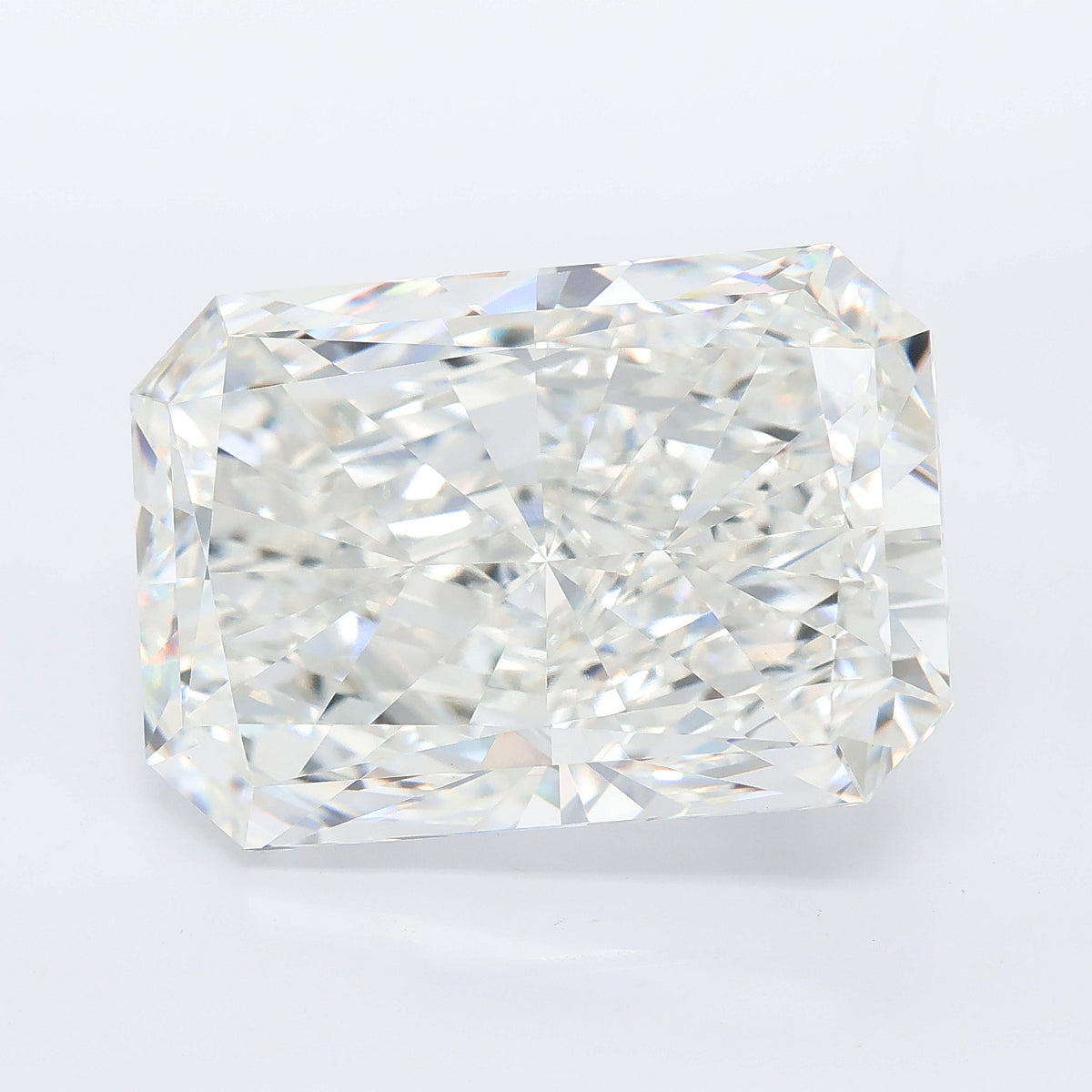 15.02 carat radiant lab grown diamond F color VVS2 clarity