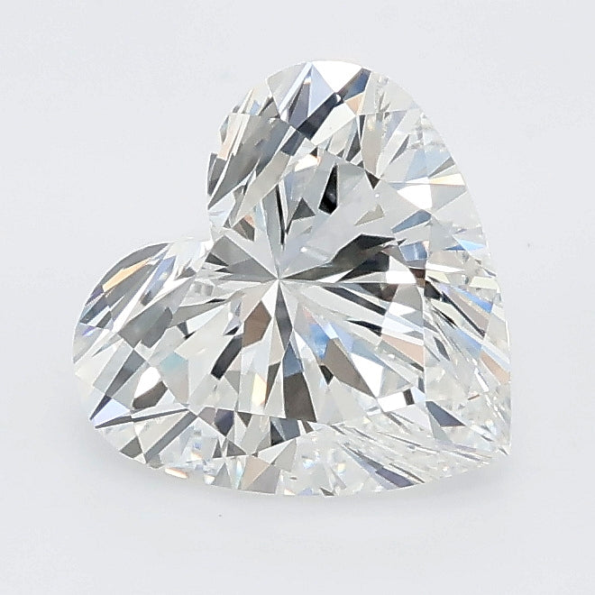 1.78 carat heart lab grown diamond E color VVS2 clarity