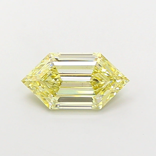 2.05 carat fancy yellow dutch marquise lab grown diamond VS2 clarity