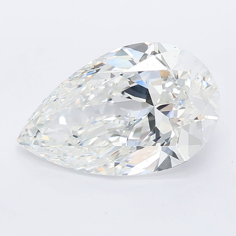 2.50 carat pear lab grown diamond E color VS1 clarity
