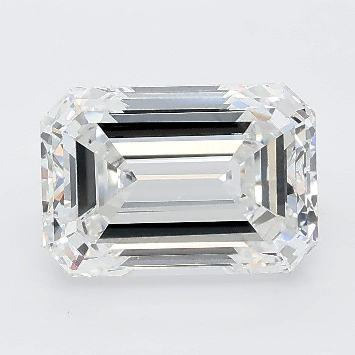 2.28 carat emerald lab grown diamond D color VS1 clarity