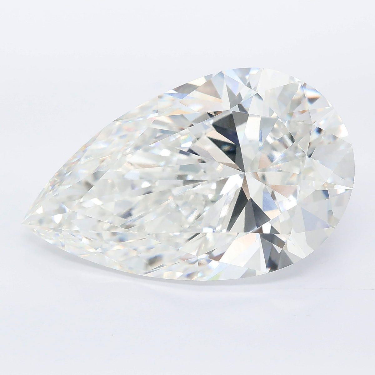 14.01 carat pear lab grown diamond F color VVS2 clarity