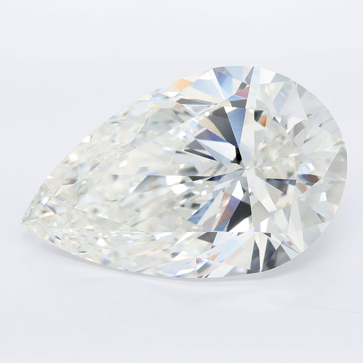 13.06 carat pear lab grown diamond F color VVS2 clarity