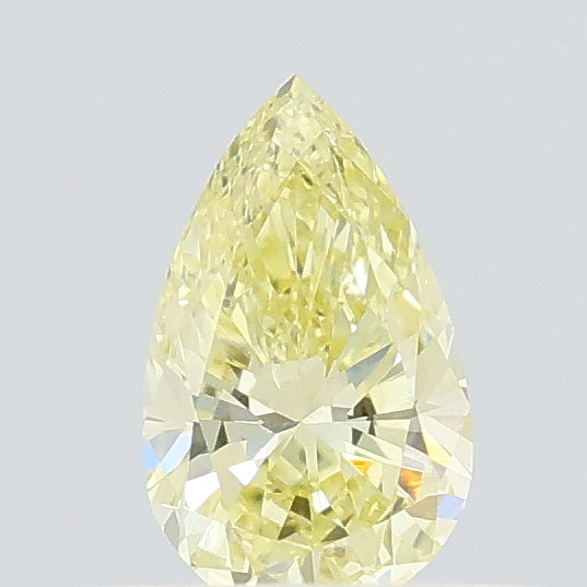0.29 carat fancy intense yellow pear lab grown diamond VVS2 clarity