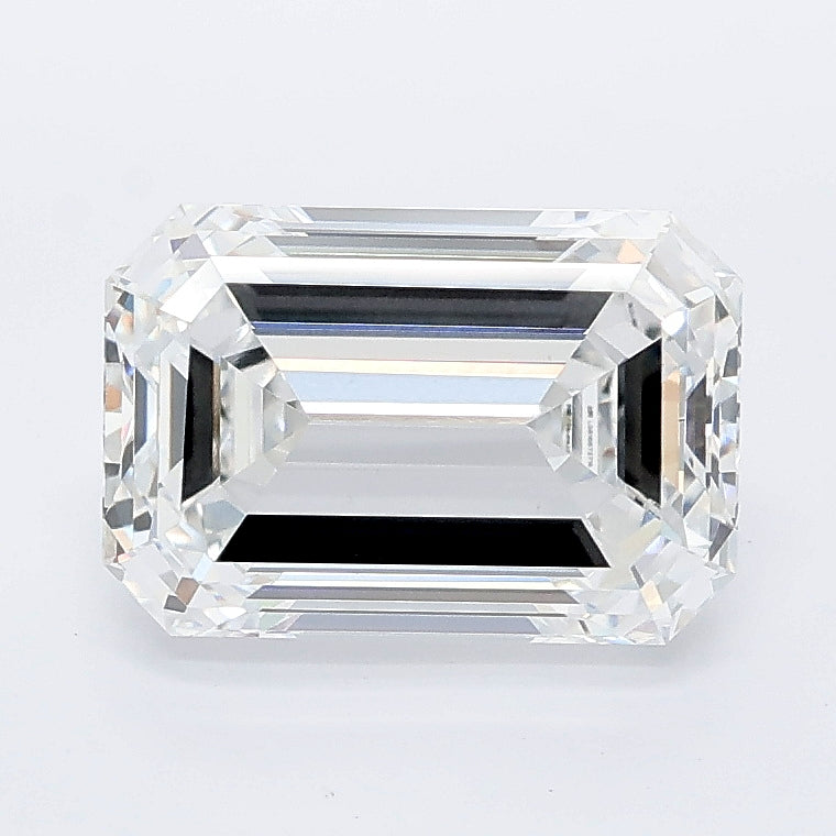 2.58 carat emerald lab grown diamond D color VS1 clarity