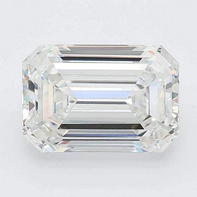 2.08 carat emerald lab grown diamond F color VVS2 clarity