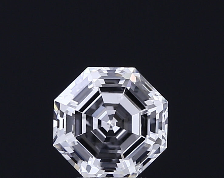 1.52 carat octagon lab grown diamond E color VVS2 clarity