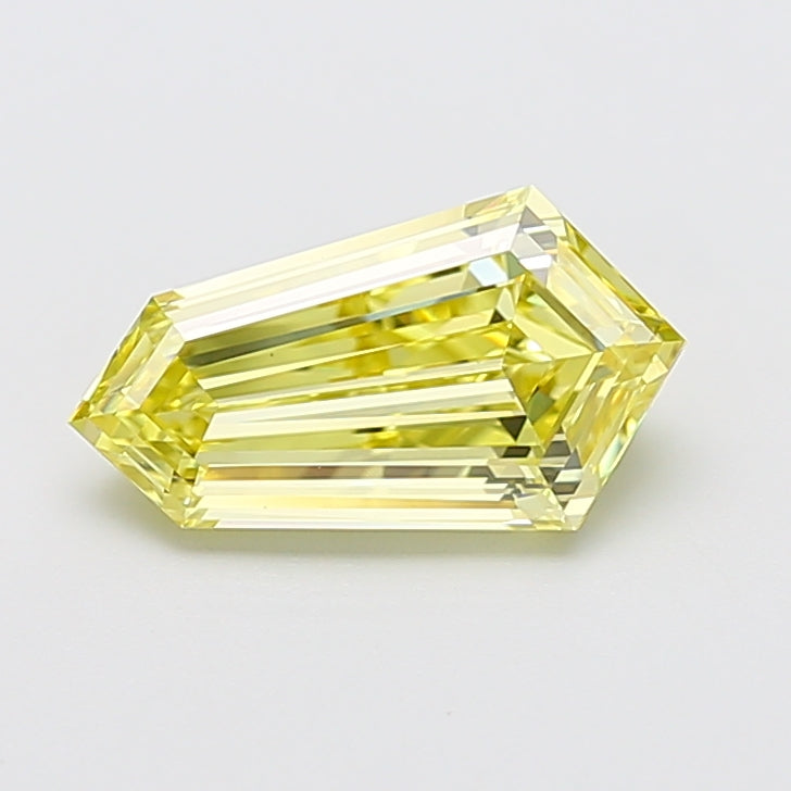 2.14 carat fancy yellow dutch marquise lab grown diamond VS1 clarity