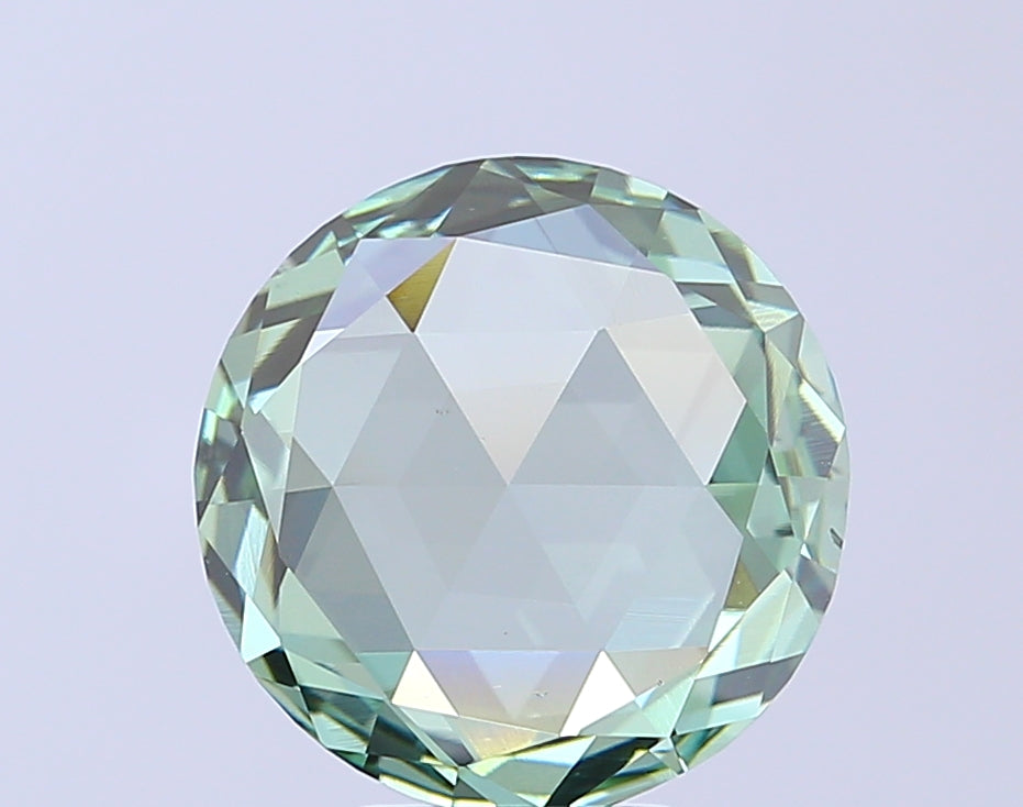 2.96 carat fancy intense green rose cut lab grown diamond VS1 clarity
