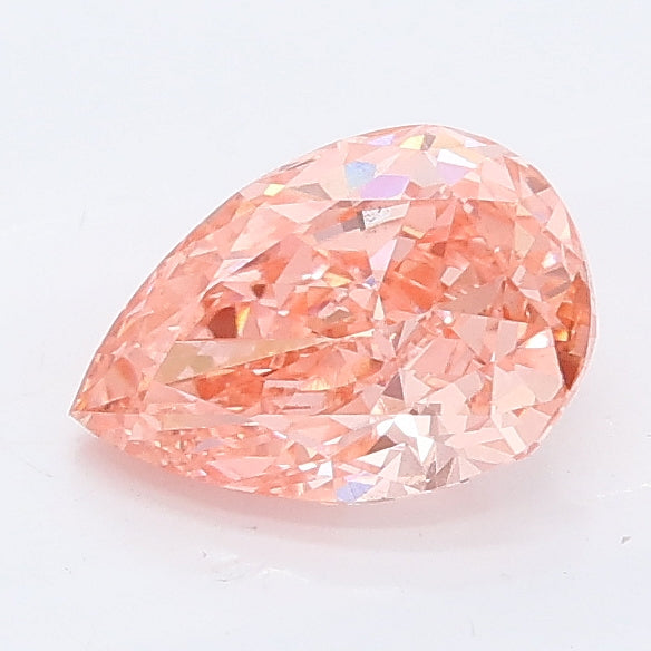 1.04 carat fancy vivid pink pear lab grown diamond VS2 clarity