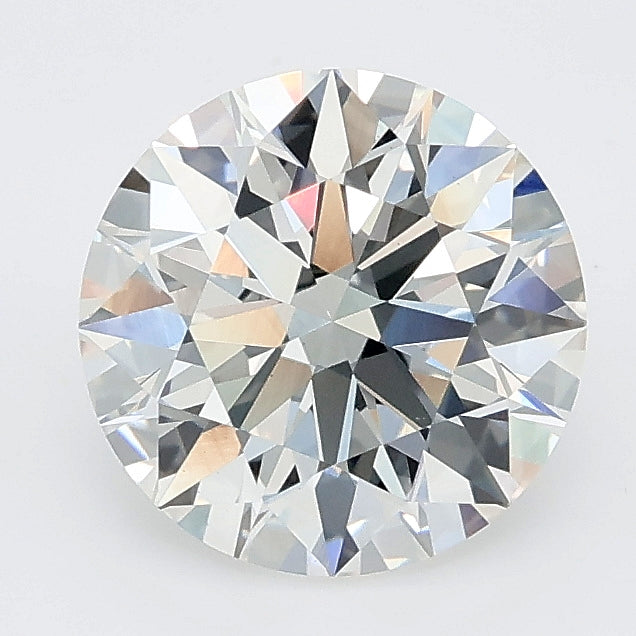 2.08 carat round lab grown diamond F color VS1 clarity
