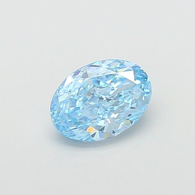 2.00 carat fancy vivid blue oval lab grown diamond VS1 clarity