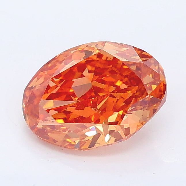1.39 carat fancy brown oval lab grown diamond VS2 clarity