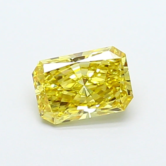1.07 carat fancy intense yellow radiant lab grown diamond VS1 clarity