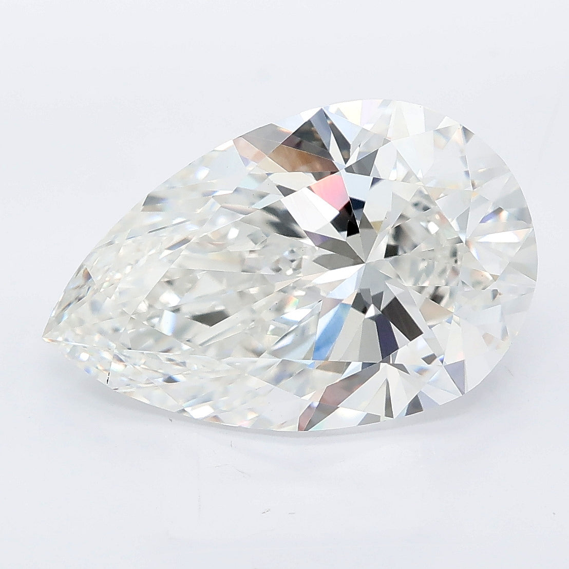 6.02 carat pear lab grown diamond F color VVS2 clarity