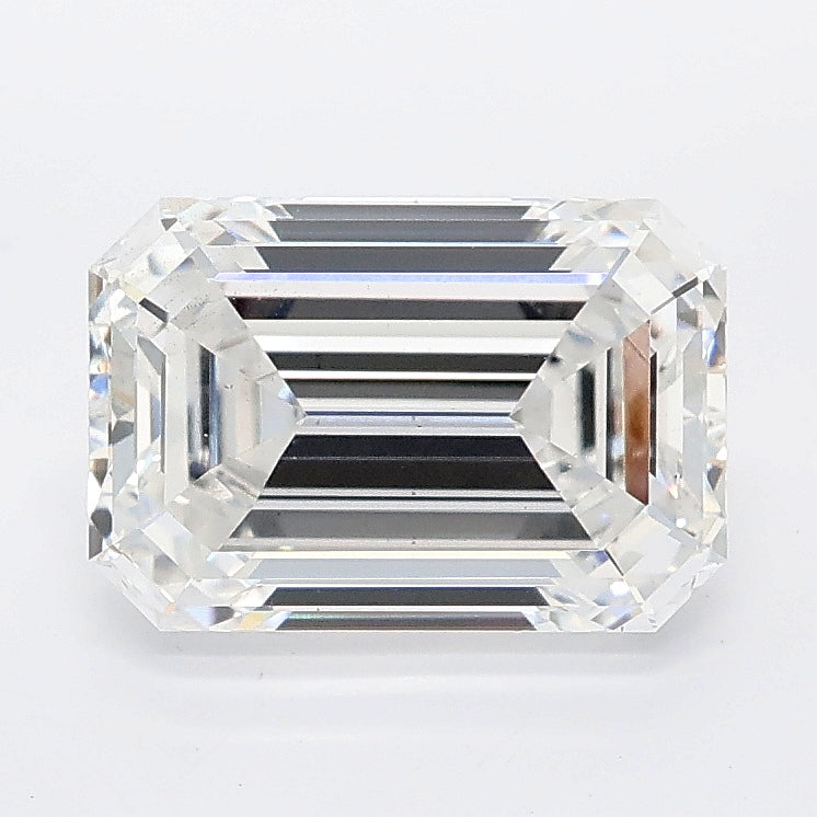 2.51 carat emerald lab grown diamond E color VS2 clarity