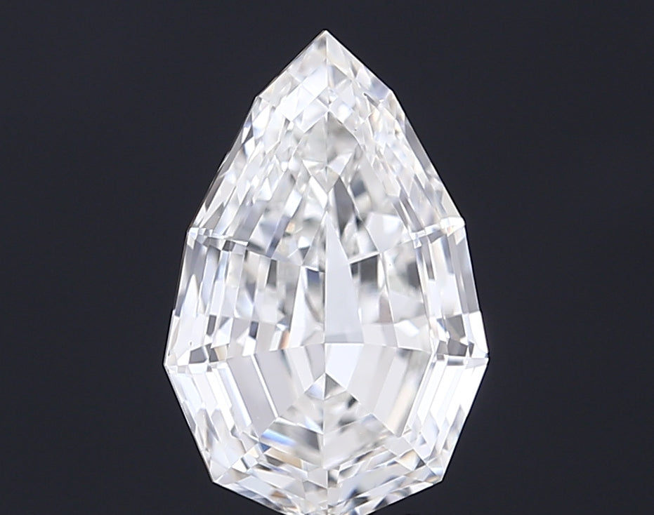 3.04 carat pear lab grown diamond F color VVS2 clarity