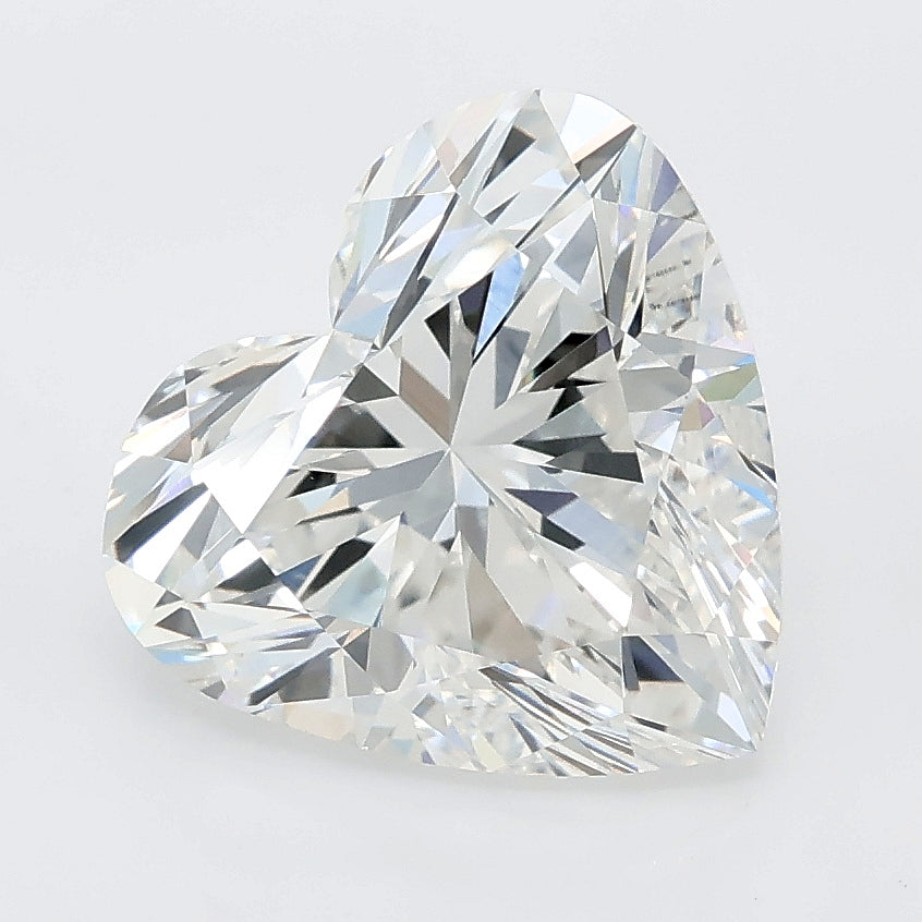 4.02 carat heart lab grown diamond E color VVS2 clarity
