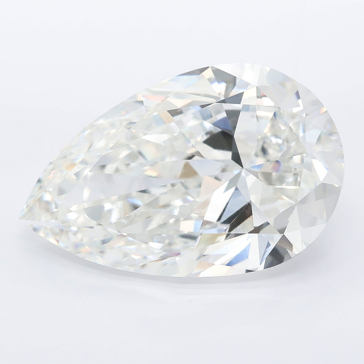 14.02 carat pear lab grown diamond F color VS1 clarity