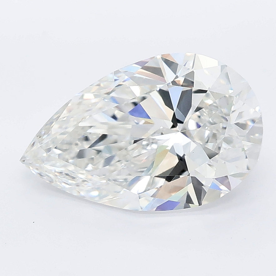 3.01 carat pear lab grown diamond E color VS1 clarity