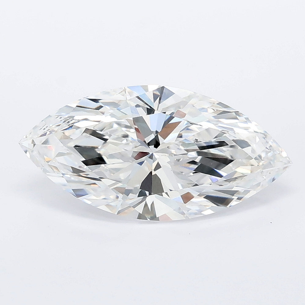 2.53 carat marquise lab grown diamond E color VVS2 clarity