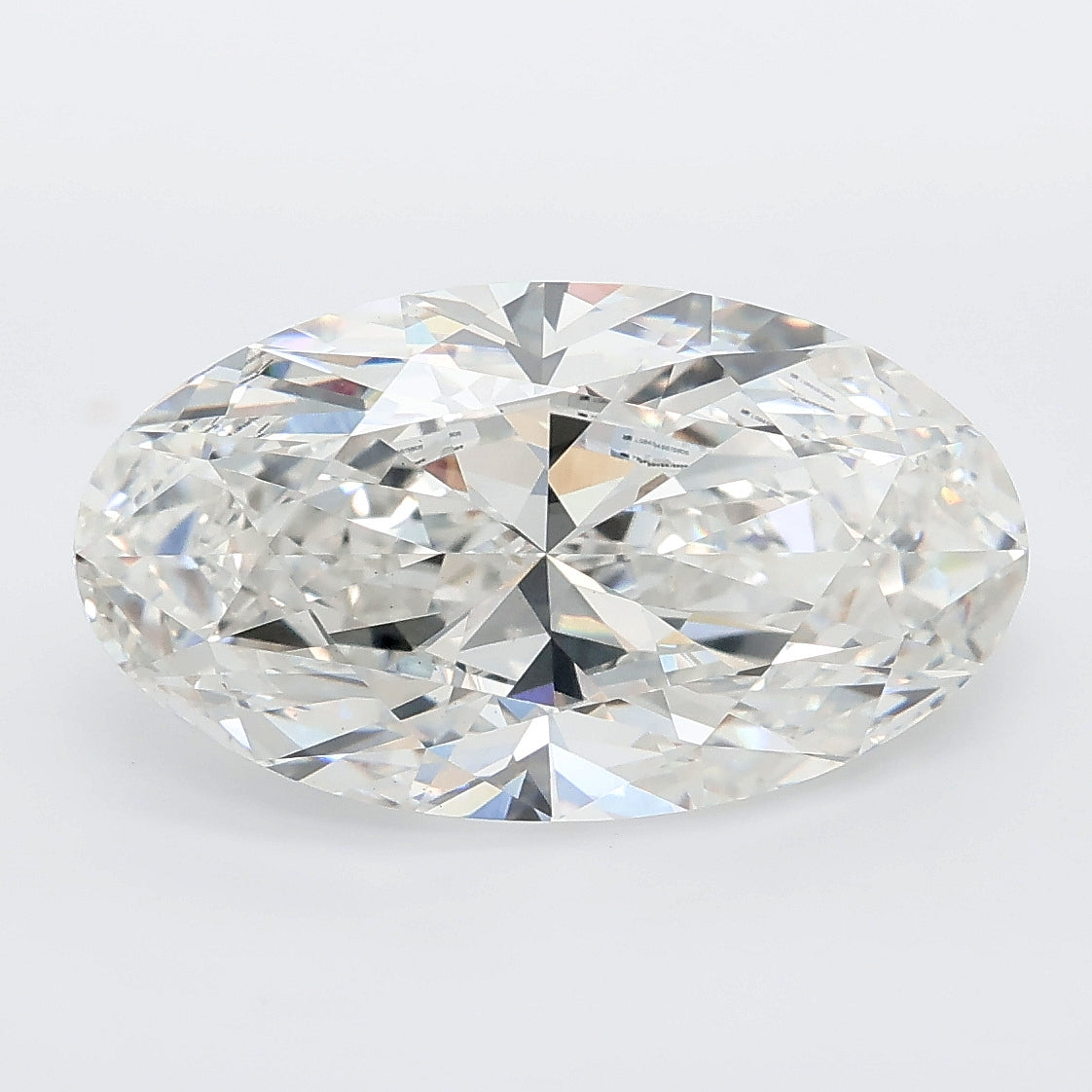 5.04 carat moval lab grown diamond F color VS1 clarity