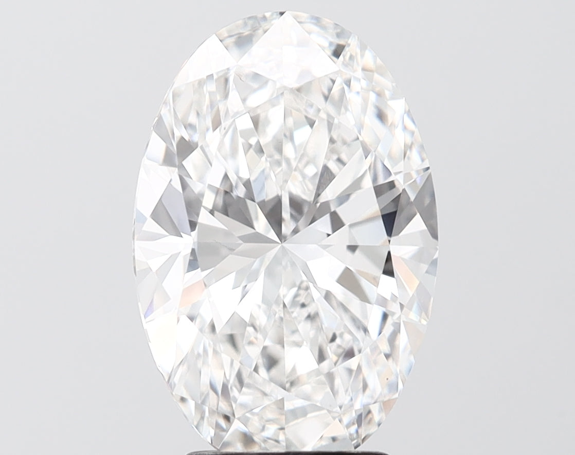 4.02 carat oval lab grown diamond E color VS2 clarity